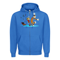 True Royal calvin music Zipper Hoodie - linhVisuals