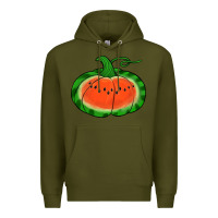 Army Green watermelon pumpkin Premium Hoodie - Jasminsmagicworld