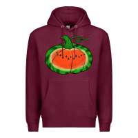 Burgundy watermelon pumpkin Premium Hoodie - Jasminsmagicworld