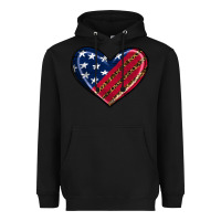 Black leopard with american flag Heavyweight Hoodie - RanaPortraitStore