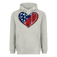 Moon Dust leopard with american flag Heavyweight Hoodie - RanaPortraitStore