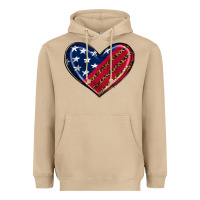Mushroom leopard with american flag Heavyweight Hoodie - RanaPortraitStore