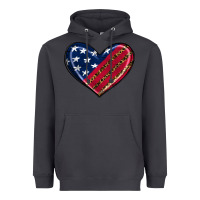 Smoke leopard with american flag Heavyweight Hoodie - RanaPortraitStore