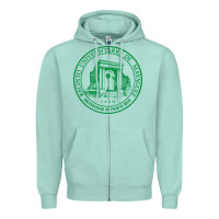 Seafoam University of Puerto Rico Mayagüez Zipper Hoodie - linhVisuals