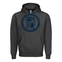 Charcoal Heather Regis University Zipper Hoodie - linhVisuals