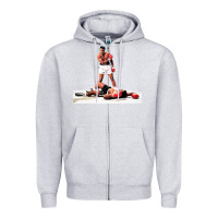 Heather Grey ali vs liston Zipper Hoodie - linhVisuals