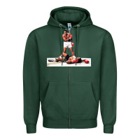 Sports Green ali vs liston Zipper Hoodie - linhVisuals
