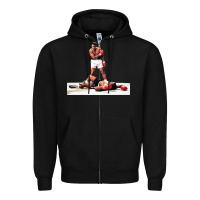 Black ali vs liston Zipper Hoodie - linhVisuals