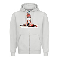 Dove Grey ali vs liston Zipper Hoodie - linhVisuals