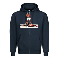Navy ali vs liston Zipper Hoodie - linhVisuals