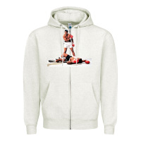 Oatmeal Heather ali vs liston Zipper Hoodie - linhVisuals