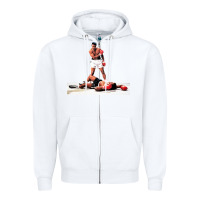 White ali vs liston Zipper Hoodie - linhVisuals