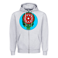Heather Grey king funny gizzard Zipper Hoodie - linhVisuals