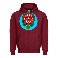 Burgundy king funny gizzard Zipper Hoodie - linhVisuals
