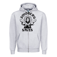 Heather Grey zoidberg saves Zipper Hoodie - linhVisuals