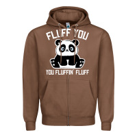 Chestnut panda cub fluff you giant panda Zipper Hoodie - linhVisuals