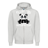 Dove Grey panda cub fluff you giant panda Zipper Hoodie - linhVisuals