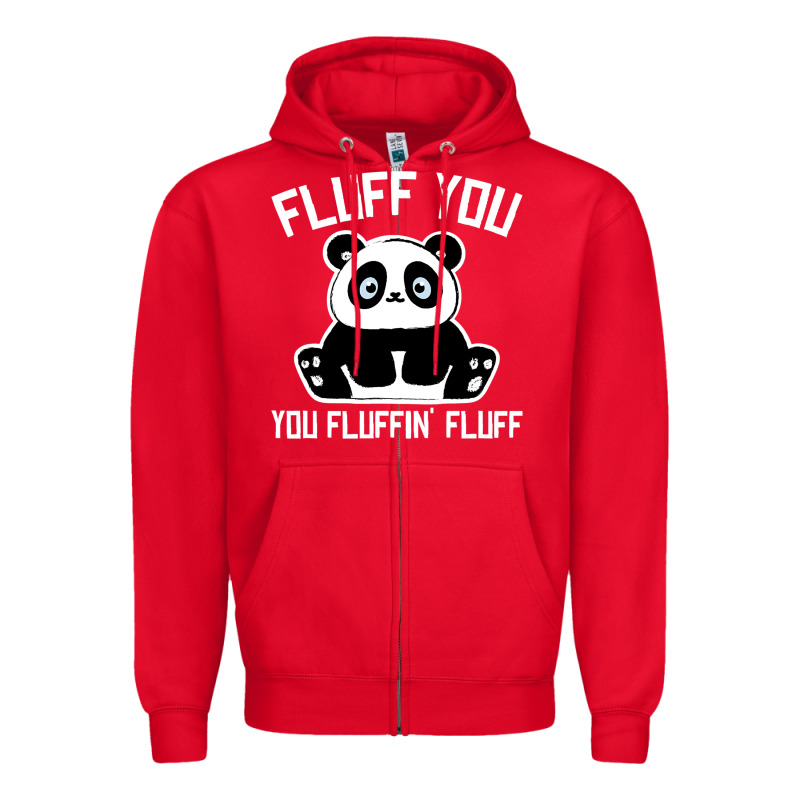 Panda Cub Fluff You Giant Panda Zipper Hoodie by linhVisuals | Teevron