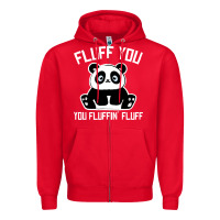 Red panda cub fluff you giant panda Zipper Hoodie - linhVisuals