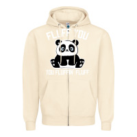 Sandshell panda cub fluff you giant panda Zipper Hoodie - linhVisuals