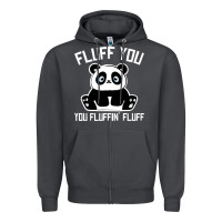 Smoke panda cub fluff you giant panda Zipper Hoodie - linhVisuals