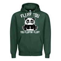 Sports Green panda cub fluff you giant panda Zipper Hoodie - linhVisuals