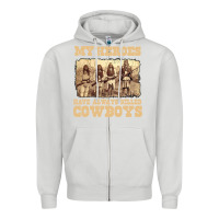 Dove Grey my heroes have always killed cowboys retro Zipper Hoodie - linhVisuals