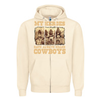 Sandshell my heroes have always killed cowboys retro Zipper Hoodie - linhVisuals
