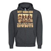 Smoke my heroes have always killed cowboys retro Zipper Hoodie - linhVisuals
