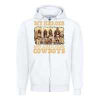 White my heroes have always killed cowboys retro Zipper Hoodie - linhVisuals