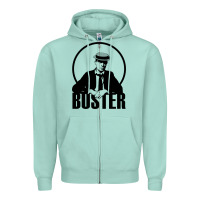 Seafoam buster keaton Zipper Hoodie - linhVisuals