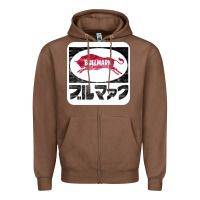 Chestnut bullmark Zipper Hoodie - linhVisuals
