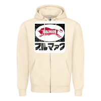Sandshell bullmark Zipper Hoodie - linhVisuals