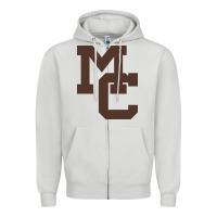 Dove Grey mount carmel high school Zipper Hoodie - linhVisuals