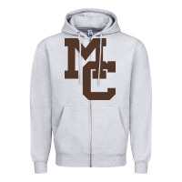 Heather Grey mount carmel high school Zipper Hoodie - linhVisuals
