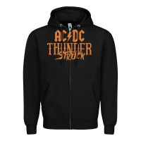 Black thunderstruck Zipper Hoodie - linhVisuals