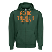 Sports Green thunderstruck Zipper Hoodie - linhVisuals