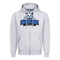 Heather Grey daemen college Zipper Hoodie - linhVisuals