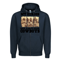 Navy my heroes have always killed cowboys retro Zipper Hoodie - linhVisuals