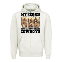 My Heroes Have Always Killed Cowboys Retro Zipper Hoodie | Teevron