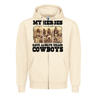 Sandshell my heroes have always killed cowboys retro Zipper Hoodie - linhVisuals