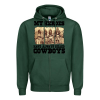 Sports Green my heroes have always killed cowboys retro Zipper Hoodie - linhVisuals