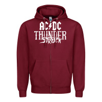 Burgundy the thunderstruck Zipper Hoodie - linhVisuals