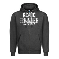 Charcoal Heather the thunderstruck Zipper Hoodie - linhVisuals