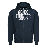 Navy the thunderstruck Zipper Hoodie - linhVisuals