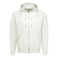 Oatmeal Heather the thunderstruck Zipper Hoodie - linhVisuals