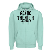 Seafoam thunderstruck Zipper Hoodie - linhVisuals