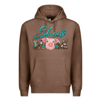 Chestnut show mom pig Premium Hoodie - Artiststas