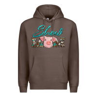 Coffee show mom pig Premium Hoodie - Artiststas