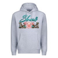 Heather Grey show mom pig Premium Hoodie - Artiststas